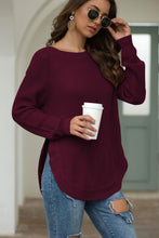Load image into Gallery viewer, Round Neck Ribbed Knit Top