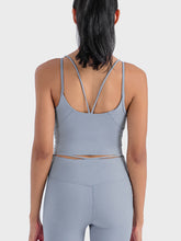 Load image into Gallery viewer, Double Strap Ribbed Sports Cami