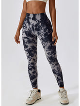 Load image into Gallery viewer, Tie Dye Wide Waistband Active Leggings