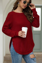 Load image into Gallery viewer, Round Neck Ribbed Knit Top