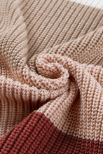 Load image into Gallery viewer, Color Block Round Neck Sweater