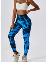 Load image into Gallery viewer, Tie Dye Wide Waistband Active Leggings