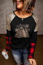Load image into Gallery viewer, Christmas Tree Graphic Sequin T-Shirt