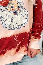 Load image into Gallery viewer, Santa Graphic Tie-Dye Round Neck Sweatshirt