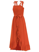 Load image into Gallery viewer, Ruffled Smocked Tied Cami Dress