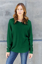 Load image into Gallery viewer, Double Take Full Size Round Neck Long Sleeve T-Shirt