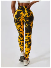 Load image into Gallery viewer, Tie Dye Wide Waistband Active Leggings