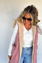 Load image into Gallery viewer, PREORDER: Reversible Sherpa Puffer Vest
