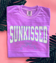 Load image into Gallery viewer, Neon Sunkissed Bow Tee/Crops
