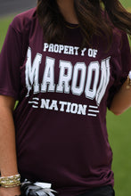Load image into Gallery viewer, Property of Maroon and White Tee

