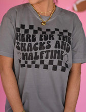 Load image into Gallery viewer, Here For The Snacks and Halftime Long Sleeve/Tee
