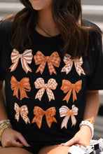 Load image into Gallery viewer, Orange and White Bows Tee
