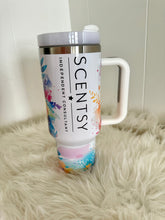 Load image into Gallery viewer, S C E N T S Y watercolor floral tumbler 40oz
