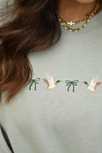 Load image into Gallery viewer, Ducks and Bows Embroidered Sweatshirt
