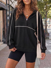 Load image into Gallery viewer, PREORDER: Piped Quarter Zip Pullover  7.20.26
