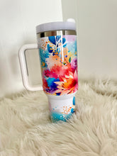 Load image into Gallery viewer, S C E N T S Y watercolor floral tumbler 40oz
