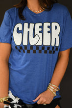 Load image into Gallery viewer, Cheer Checkered Pick Your Color Tee
