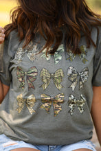 Load image into Gallery viewer, Camo Bow Tee
