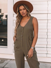 Load image into Gallery viewer, Full Size Scoop Neck Wide Strap Jumpsuit
