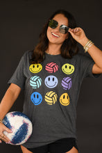 Load image into Gallery viewer, Neon Volleyballs And Smileys Tee
