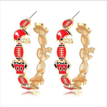 Load image into Gallery viewer, PREORDER: Game Day Hoop Earrings 7.27.26
