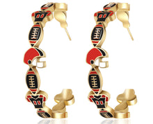 Load image into Gallery viewer, PREORDER: Game Day Hoop Earrings 7.27.26

