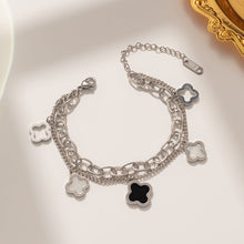 Load image into Gallery viewer, PREORDER: Clover Double Chain Bracelet 8.3.26
