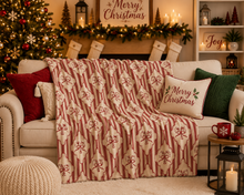 Load image into Gallery viewer, Striped Elegant CandyCane Blanket *Pre Order* *CIJ SPECIAL* (Closing 07/29/2026)
