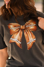 Load image into Gallery viewer, Football Bow Tee
