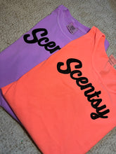 Load image into Gallery viewer, Neon comfort colors tee or tanks with SCENTSY glitter Applique
