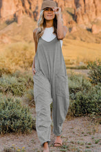 Load image into Gallery viewer, Double Take Full Size V-Neck Sleeveless Jumpsuit with Pockets
