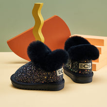 Load image into Gallery viewer, PREORDER: REREUN Vegan Leather Fuzzy Sparkle Boot 10.20.25
