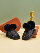 Load image into Gallery viewer, PREORDER: REREUN Vegan Leather Fuzzy Sparkle Boot 10.20.25
