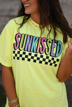 Load image into Gallery viewer, Sunkissed Checkered Neon Tee
