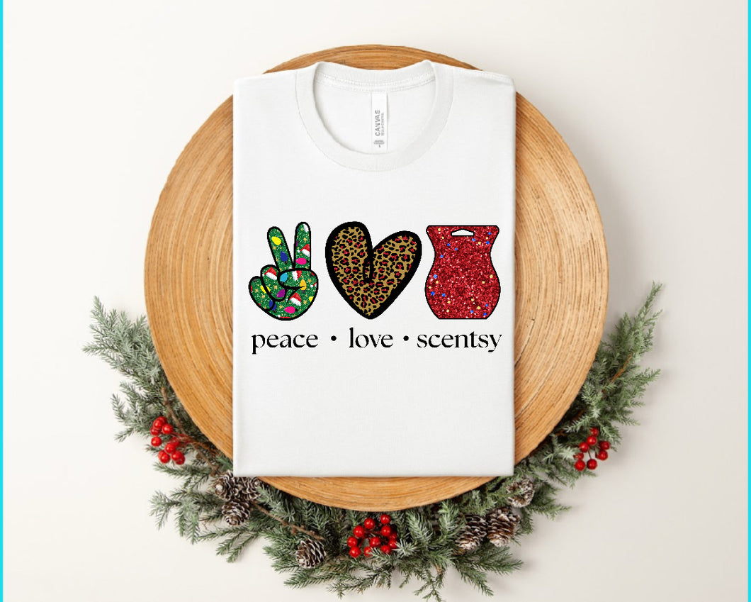 Peace love scentsy Christmas- NEW LOGO