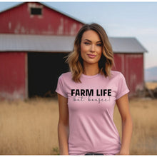 Load image into Gallery viewer, Farm life but boujee black font
