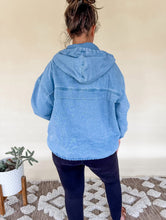 Load image into Gallery viewer, Denim hoodie presale- END OF OCTOBER ETA
