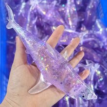 Load image into Gallery viewer, RTS Glitter Shark Squishy
