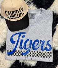 Load image into Gallery viewer, Custom Distressed Checkered Colorblast Tee
