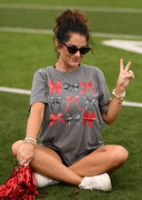 Load image into Gallery viewer, Red And Black Bows Tee
