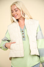 Load image into Gallery viewer, VERY J Zip Up Puffer Padded Warm Vest
