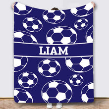 Load image into Gallery viewer, Custom Name Sport Blanket *CIJ SPECIAL* (Closing 08/03/2026)
