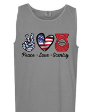 Load image into Gallery viewer, Peace love scentsy RWB
