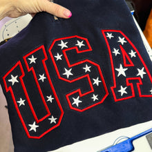 Load image into Gallery viewer, USA Embroidered 1/4 Zip Pullover
