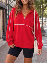 Load image into Gallery viewer, PREORDER: Piped Quarter Zip Pullover  7.20.26
