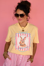 Load image into Gallery viewer, Happy Easter Stripe Bunny Tee
