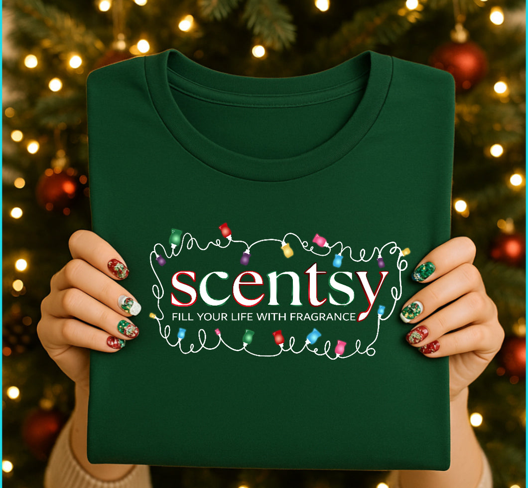 Green- New logo SCENTSY christmas lights