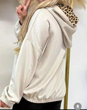 Load image into Gallery viewer, leopard accent hoodie
