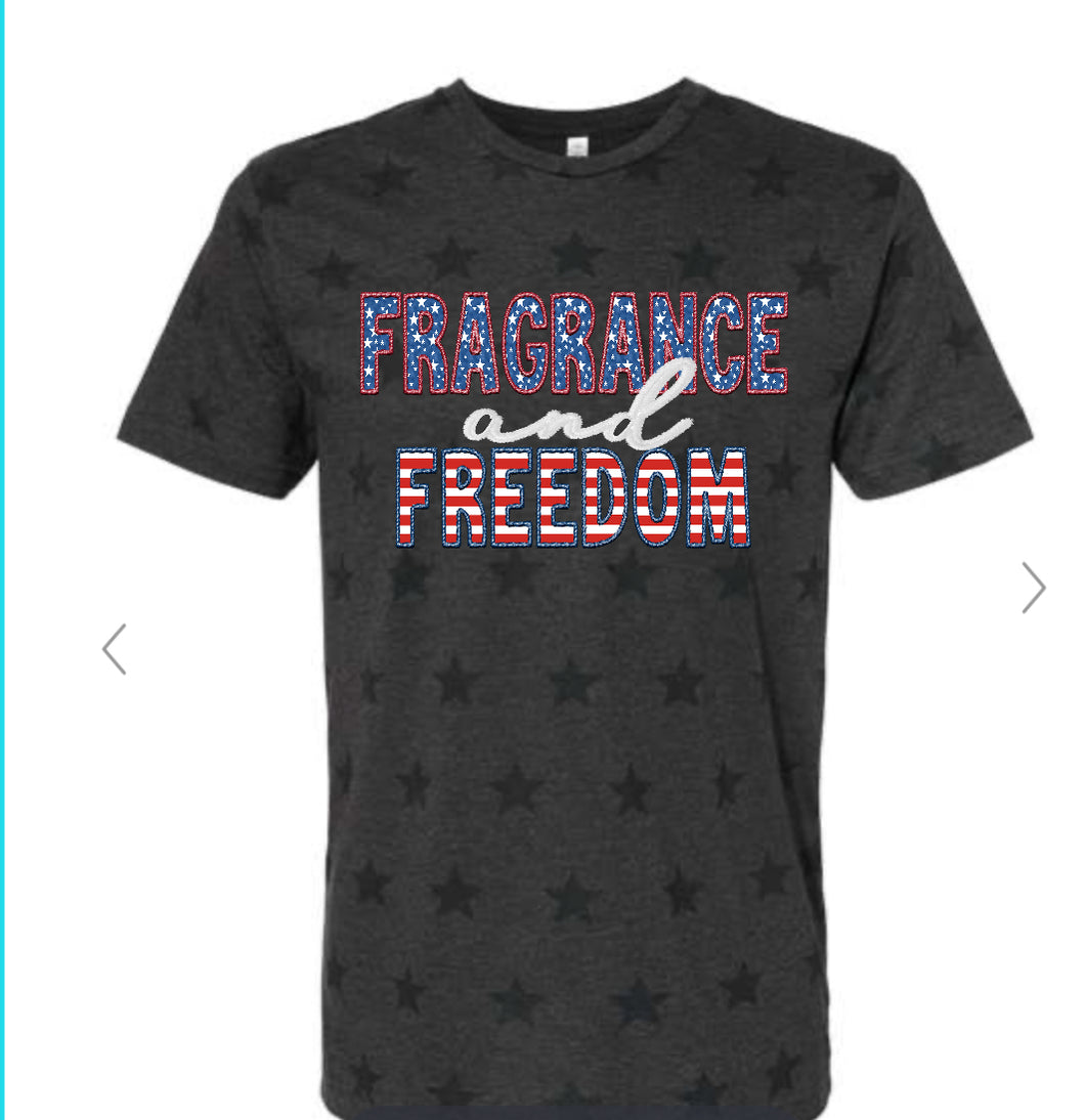 Fragrance and freedom stars tee