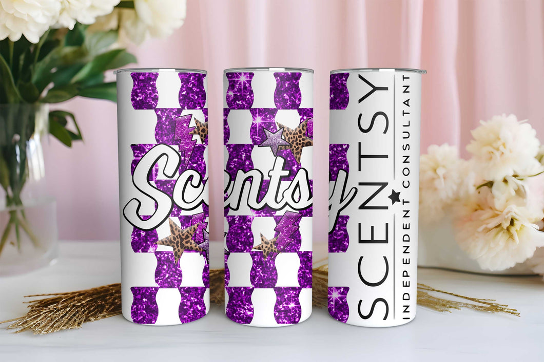 Scentsy purple wax bars tumbler